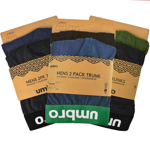 UMBRO Premium Mænds Undertøj - 6pak - Blød Varm Og Behagelig - Bomuld Boxershorts til Mænd