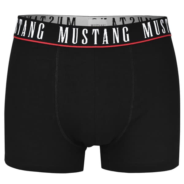 MUSTANG Sorte Herre Boxershorts - 3-pak - Holdbar Elastisk Komfortabel Let Blød - Herre Boxershorts Undertø
