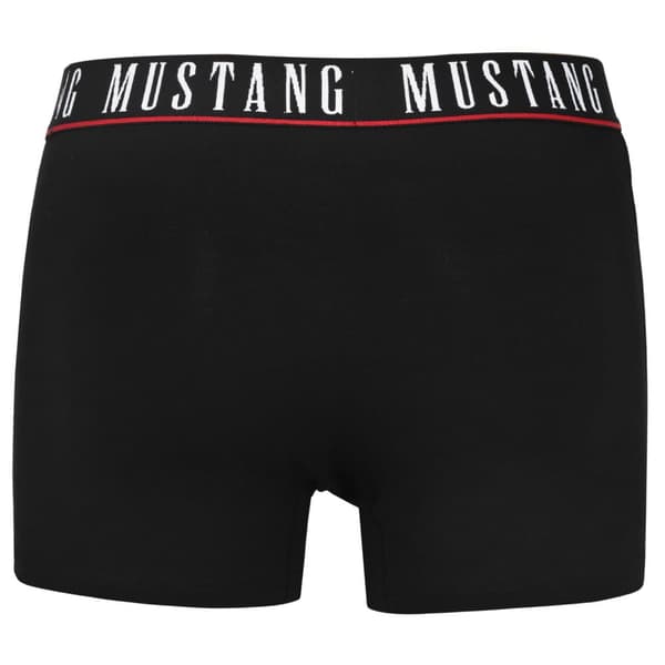 MUSTANG Sorte Herre Boxershorts - 3-pak - Holdbar Elastisk Komfortabel Let Blød - Herre Boxershorts Undertø