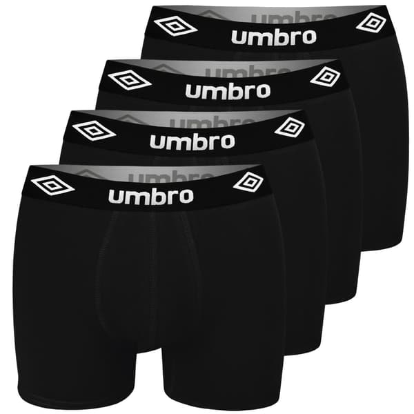 UMBRO Premium Mäns underkläder - 4pak - Mjuk Varm Och Bekväm - Boxershorts Bomull för män