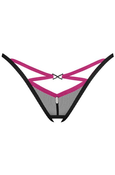 Obsessive Novenes Crotchless Thong string