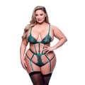 Pikkukuva 2 / 3: Alusvaatesetti Baci Lingerie Lace Teddy Vihreä (Queen)