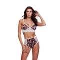 Pikkukuva 1 / 4: Pitsinen alusvaatesetti Baci Lingerie Floral & Lace Harmaa (M/L)