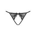 Pikkukuva 1 / 4: Sukkahousut Obsessive Miamor crotchless panties L/XL Musta Pitsi