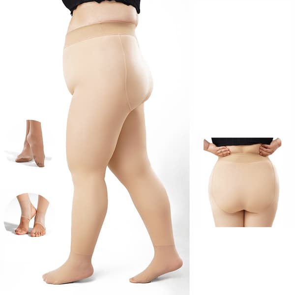 INF Plus-koon läpikuultavat sukkahousut, jalka (120-220kg), 200g fleecevuorattu, 10-20 ℃