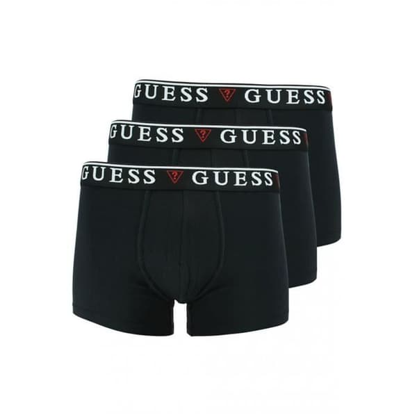 Boxerset - Guess Jeans - 3-pack - Svart - Bomull - Elastisk midje