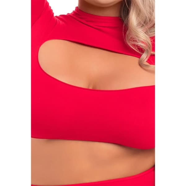 Alusvaatesetti Pink Lipstick Punainen (3XL/4XL)
