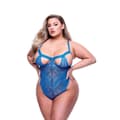 Miniatyrbillede 2 af 3: Undertøj Sæt Baci Lingerie Lace Teddy Blå (Queen)