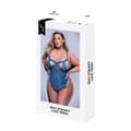 Miniatyrbillede 1 af 3: Undertøj Sæt Baci Lingerie Lace Teddy Blå (Queen)