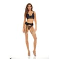 Miniatyrbillede 2 af 6: Undertøj Sæt Bombshell Boudoir Sort (L)