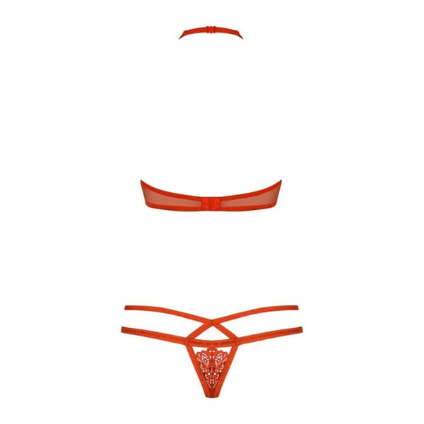Undertøysett Obsessive 838-SET-3 Rød L/XL