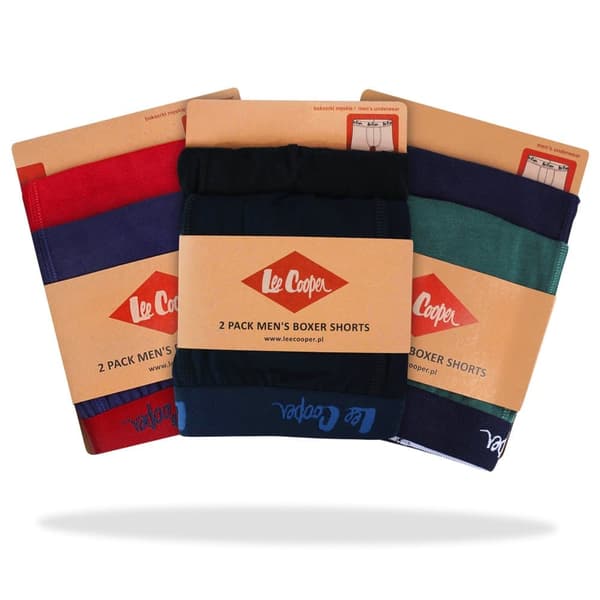 Lee Cooper - Miesten Bokserit - 6 kpl - Puuvilla - Mukava Istuvuus