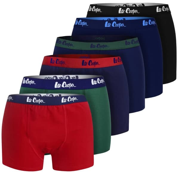 Lee Cooper - Miesten Bokserit - 6 kpl - Puuvilla - Mukava Istuvuus