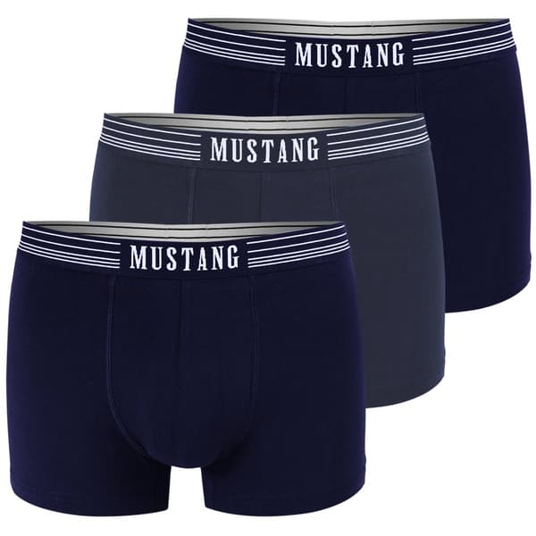 MUSTANG Sorte Herre Boxershorts - 6-pak - Holdbar Elastisk Komfortabel Let Blød - Herre Boxershorts Undertø