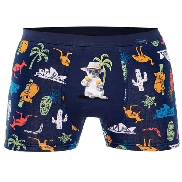 CORNETTE Svart Boxerkalsonger Mäns - 3pak  - Hållbar Elastisk Bekväm Lätta Mjuk -  Boxershorts För Män  Underkläder