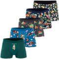 Miniatyrbild 2 av 5: CORNETTE Svart Boxerkalsonger Mäns - 5pak  - Hållbar Elastisk Bekväm Lätta Mjuk -  Boxershorts För Män  Underkläder