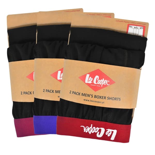 LEE COOPER - Förstklassiga Mäns Underkläder - 6pak - Högkvalitativ Klassisk Bekväm Mjuk Lätta - Premium Boxerkalsonger HerrBoxershorts Bomull