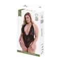 Miniatyrbild 1 av 5: Set med underkläder Baci Lingerie Eco Lace Teddy Svart (Queen)