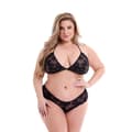 Miniatyrbild 3 av 5: Set med underkläder Baci Lingerie Bra & Panty Svart (Queen)