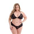 Miniatyrbild 2 av 5: Set med underkläder Baci Lingerie Bra & Panty Svart (Queen)