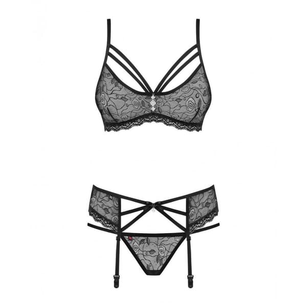 Set med underkläder Obsessive 818-SEG-1 Svart L/XL