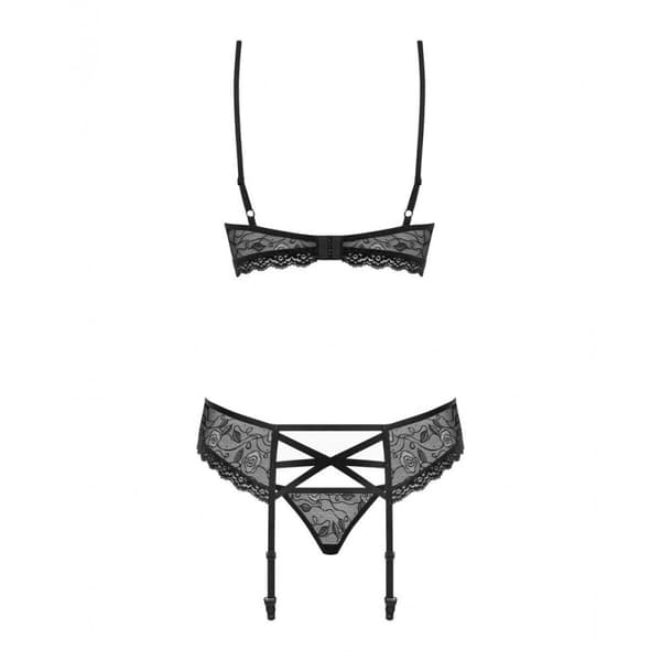 Set med underkläder Obsessive 818-SEG-1 Svart L/XL