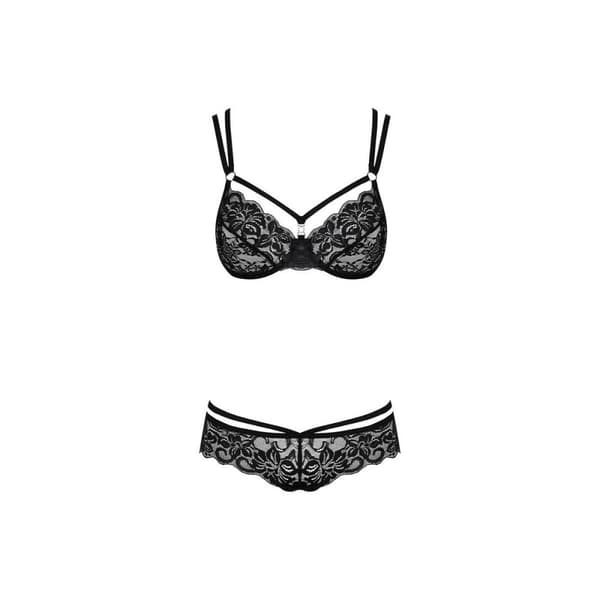 Set med underkläder Obsessive 860 Svart S/M