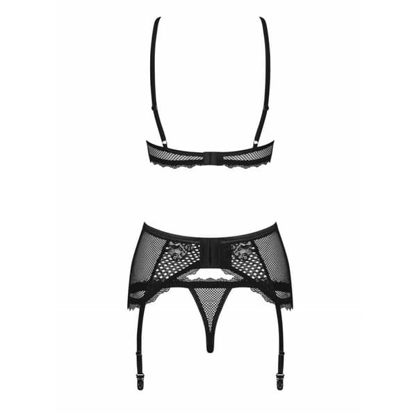 Set med underkläder Obsessive Basitta Svart S/M