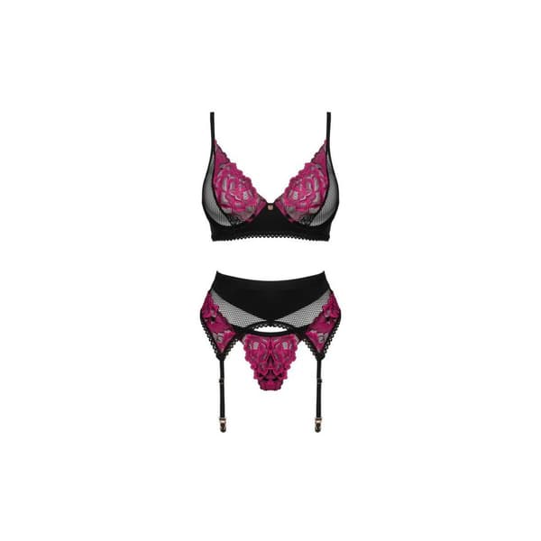 Set med underkläder Obsessive Svart M/L