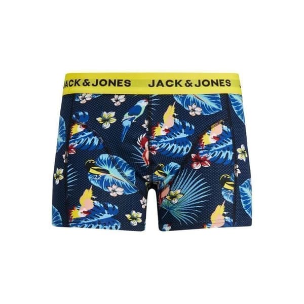 Boxers - Jack &amp; Jones - Blomma Fågel - 3-pack - Svart - XL - 95% Bomull