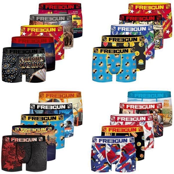 FREEGUN herrboxers - Surprise Pack - Flerfärgad - Surprise print