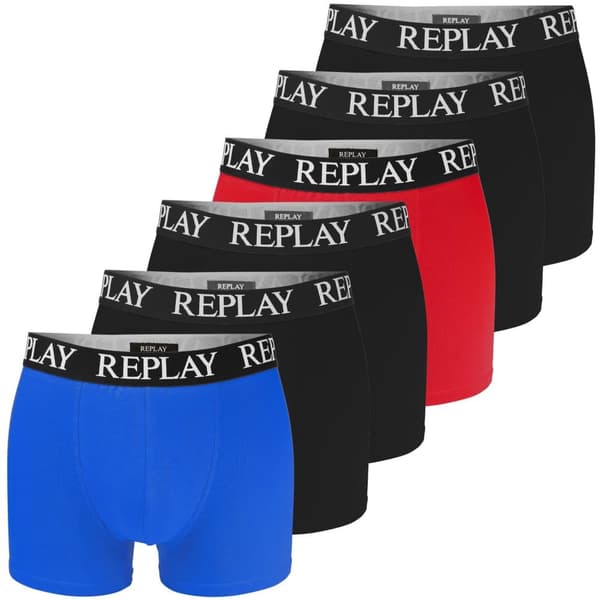 REPLAY 6-pack boxers för män - Set av bomullsunderkläder för män