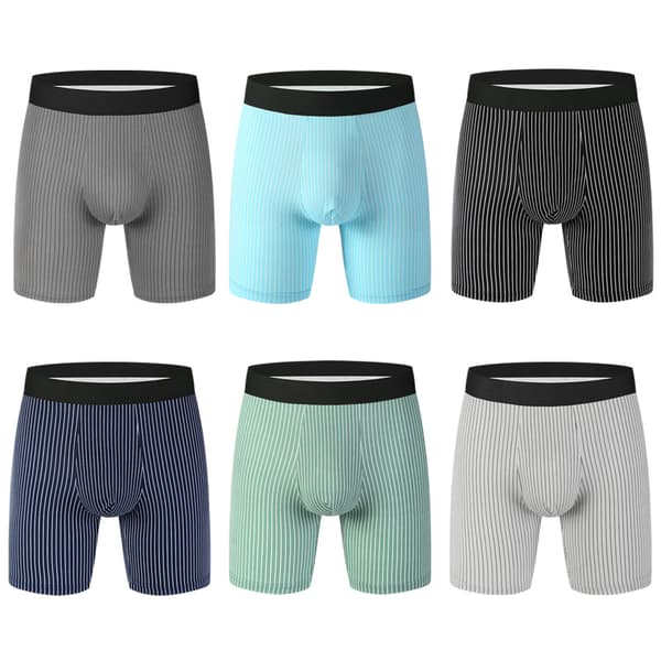 INF Boxershorts för män, andas och bekväma 6-Pack