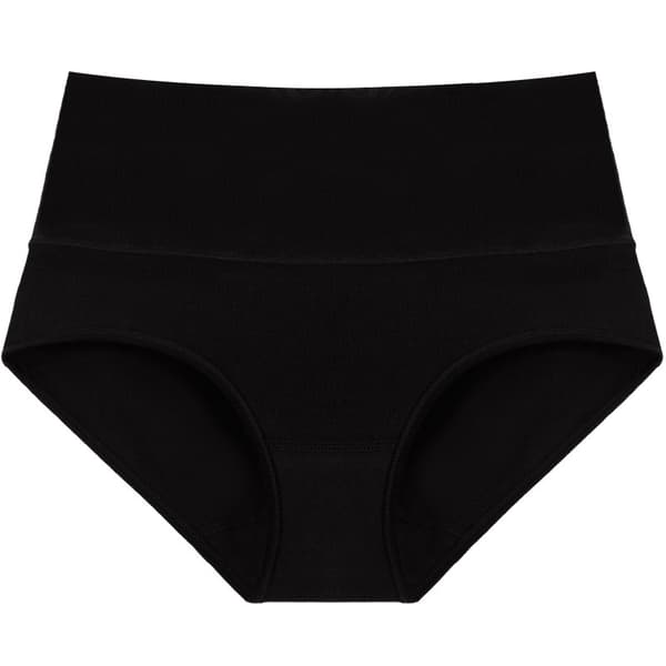 INF 4 kpl korkeavyötäröiset pikkuhousut - musta, harmaa, beige, valkoinen