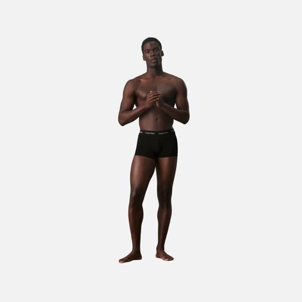Shorty kille - CALVIN KLEIN - CKU54 - Förpackning med 3 - Svart - 95% bomull, 5% elastan
