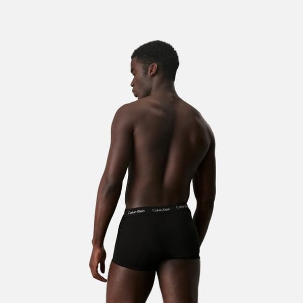 Shorty herr - CALVIN KLEIN - Pack av 3 - Svart - 95% bomull - Vävd logobälte