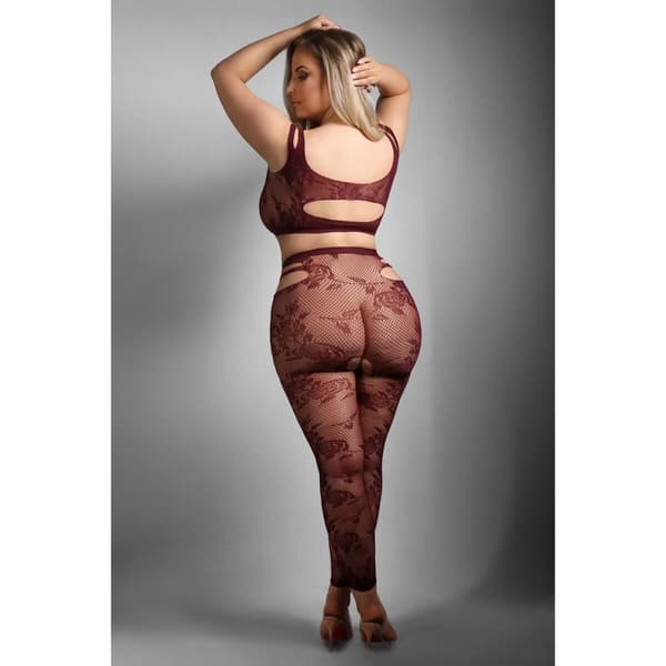 Set med underkläder Fantasy Lingerie Röd (Queen size)