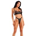 Miniatyrbild 2 av 5: Set med underkläder Fantasy Lingerie Svart (S/M)