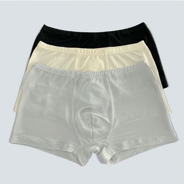INF Miesten silkkibokserit, 3 pakkaus 100% Mulberry Silkki Neulealusvaatteet