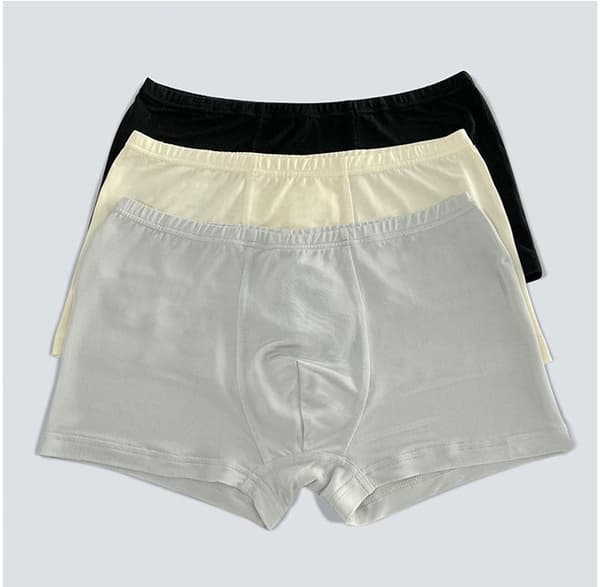 INF Miesten silkkibokserit, 3 pakkaus 100% Mulberry Silkki Neulealusvaatteet
