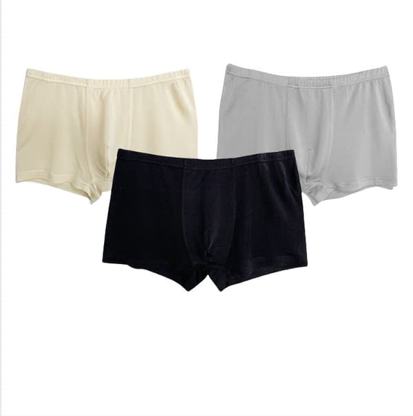 INF Miesten silkkibokserit, 3 pakkaus 100% Mulberry Silkki Neulealusvaatteet