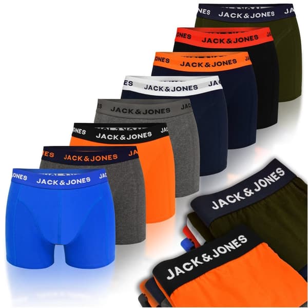 JACK&JONES 8-pack - Miesten puuvillaiset bokserit, miesten housut, housut miehille