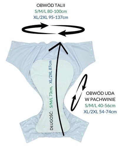 Vattentäta trosor, blöjbyxor för vuxna - IN THE GRASS XL/2XL