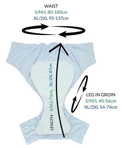 Vattentäta trosor, blöjbyxor för vuxna - IN THE GRASS XL/2XL