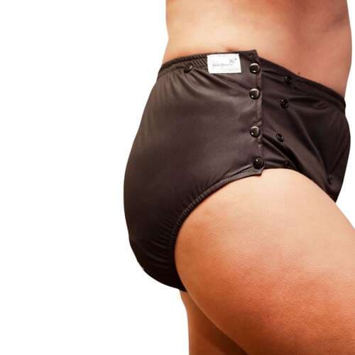 Postpartum/menstruationstrusser med udskiftelig indsats - SORT XL/2XL