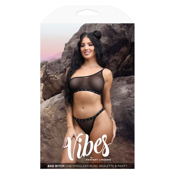 Undertøj Sæt Fantasy Lingerie Sort (S/M)