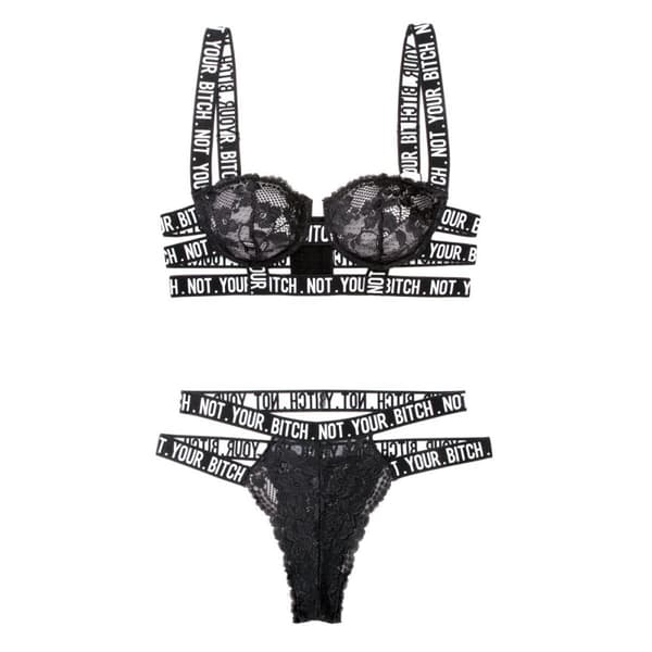 Undertøj Sæt Fantasy Lingerie Sort (M/L)
