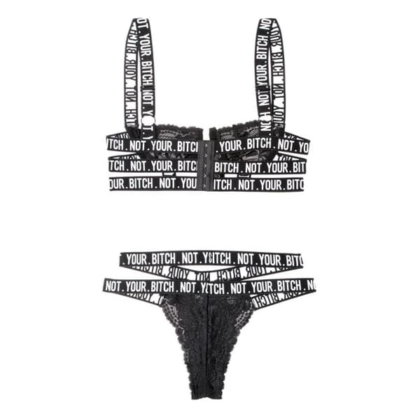 Undertøj Sæt Fantasy Lingerie Sort (M/L)