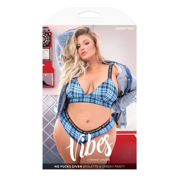 Undertøj Sæt Fantasy Lingerie Blå (Queen size)