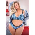 Miniatyrbillede 2 af 5: Undertøj Sæt Fantasy Lingerie Blå (Queen size)